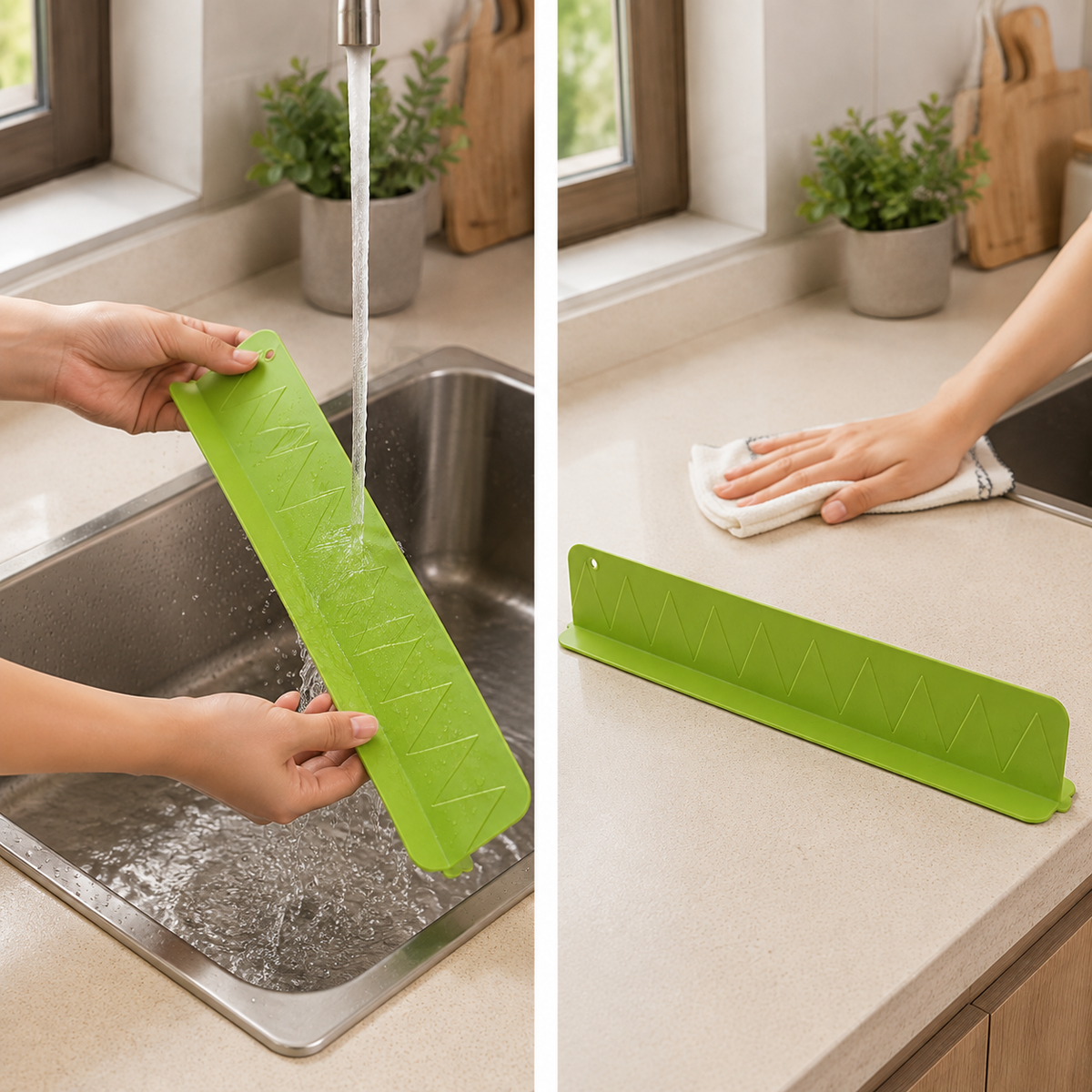 Cleaning the silicone splash guard