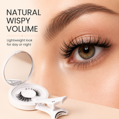 Natural wispy magnetic eyelashes