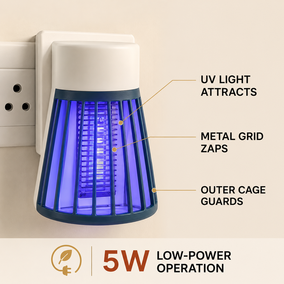 UV light and protected metal grid features